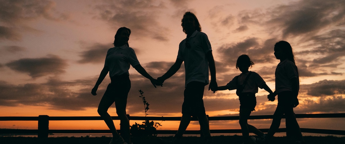 family sunset